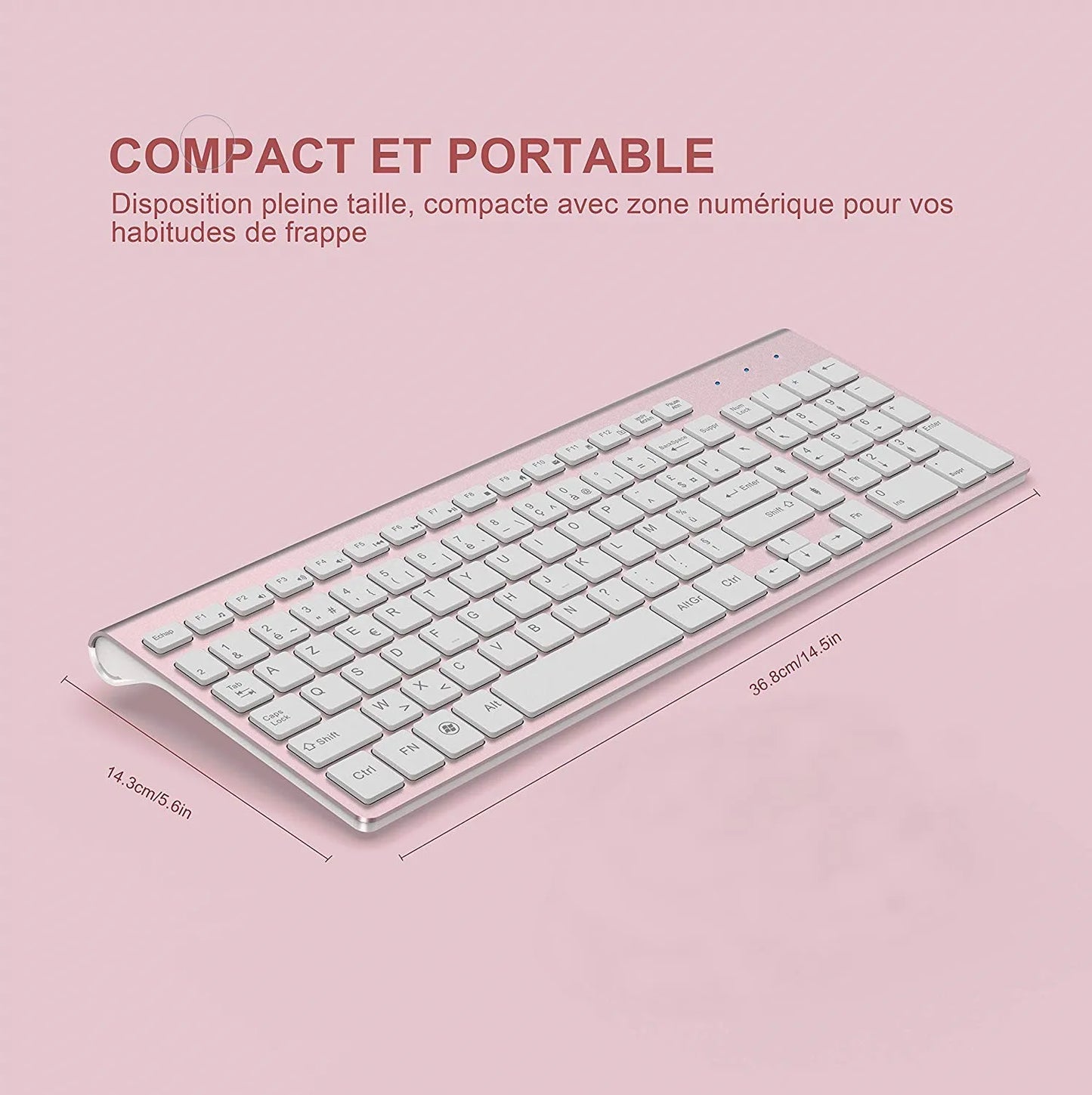 Mova-Slim : Le Clavier Sans Fil Ultra-Fin (AZERTY)