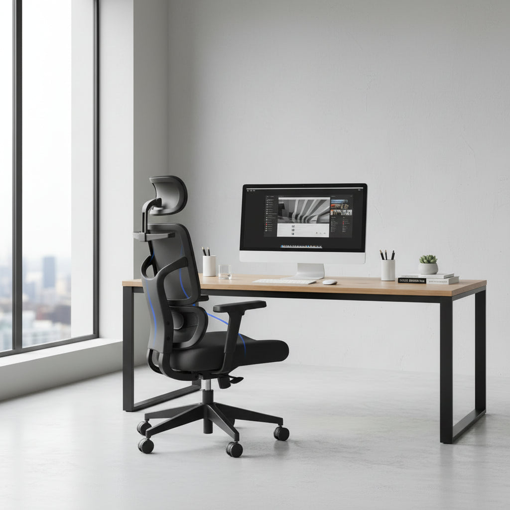 Chaise de Bureau Ultra-Ergonomique MovaTitan — Support 6D & Confort Absolu