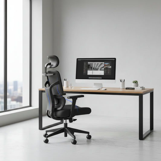 Chaise de Bureau Ultra-Ergonomique MovaTitan — Support 6D & Confort Absolu