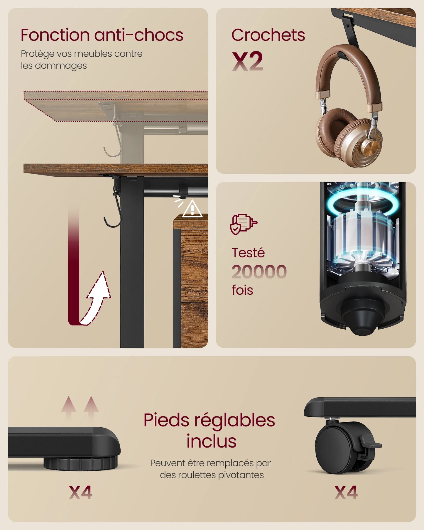 Bureau Assis-Debout Electrique Movadesk Elevate