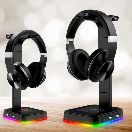 Support de Casque MovaBeam Pro — Éclairage RGB Dynamique & Design Épuré