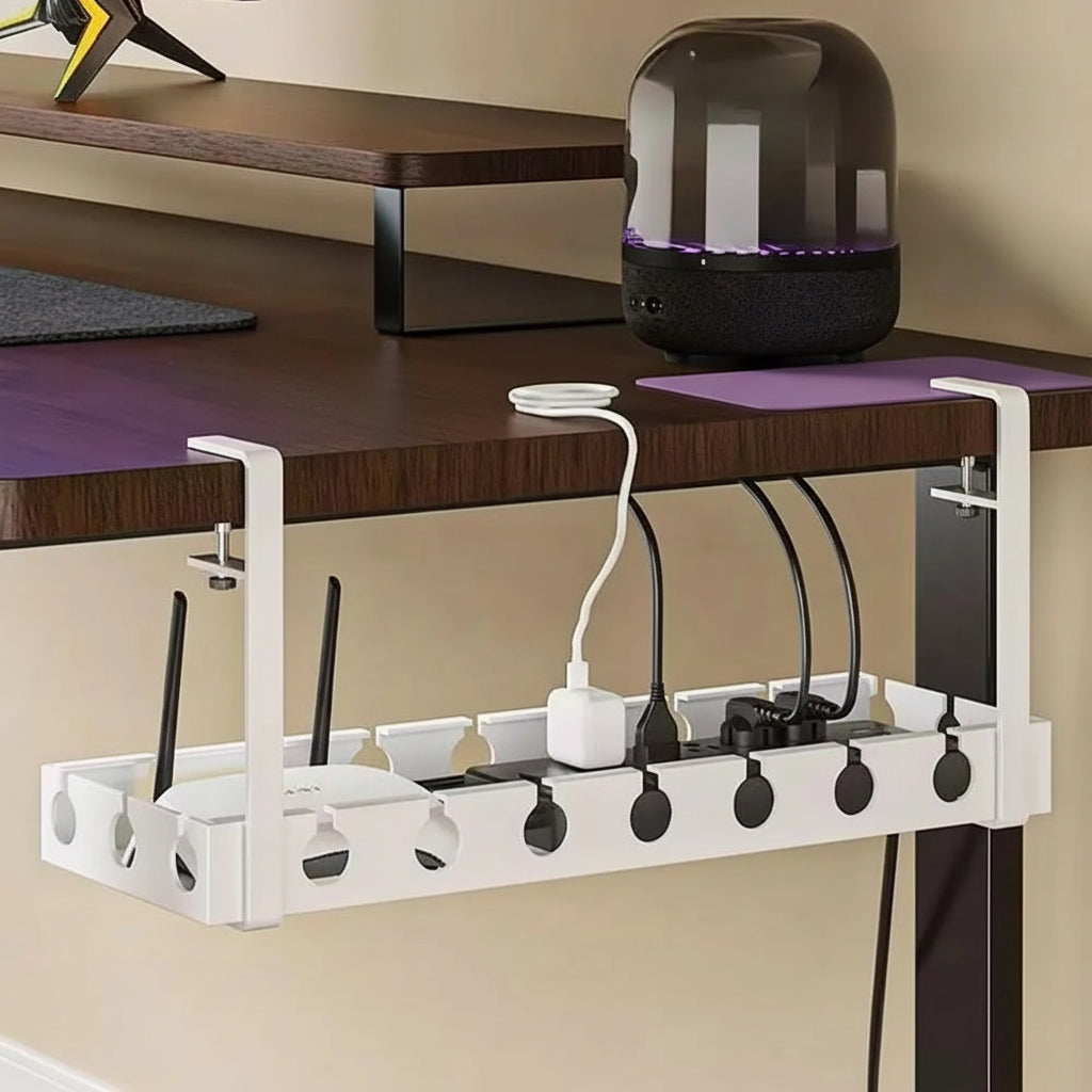 MovaTray — Plateau de Gestion des Câbles Extensible (Sans perçage)