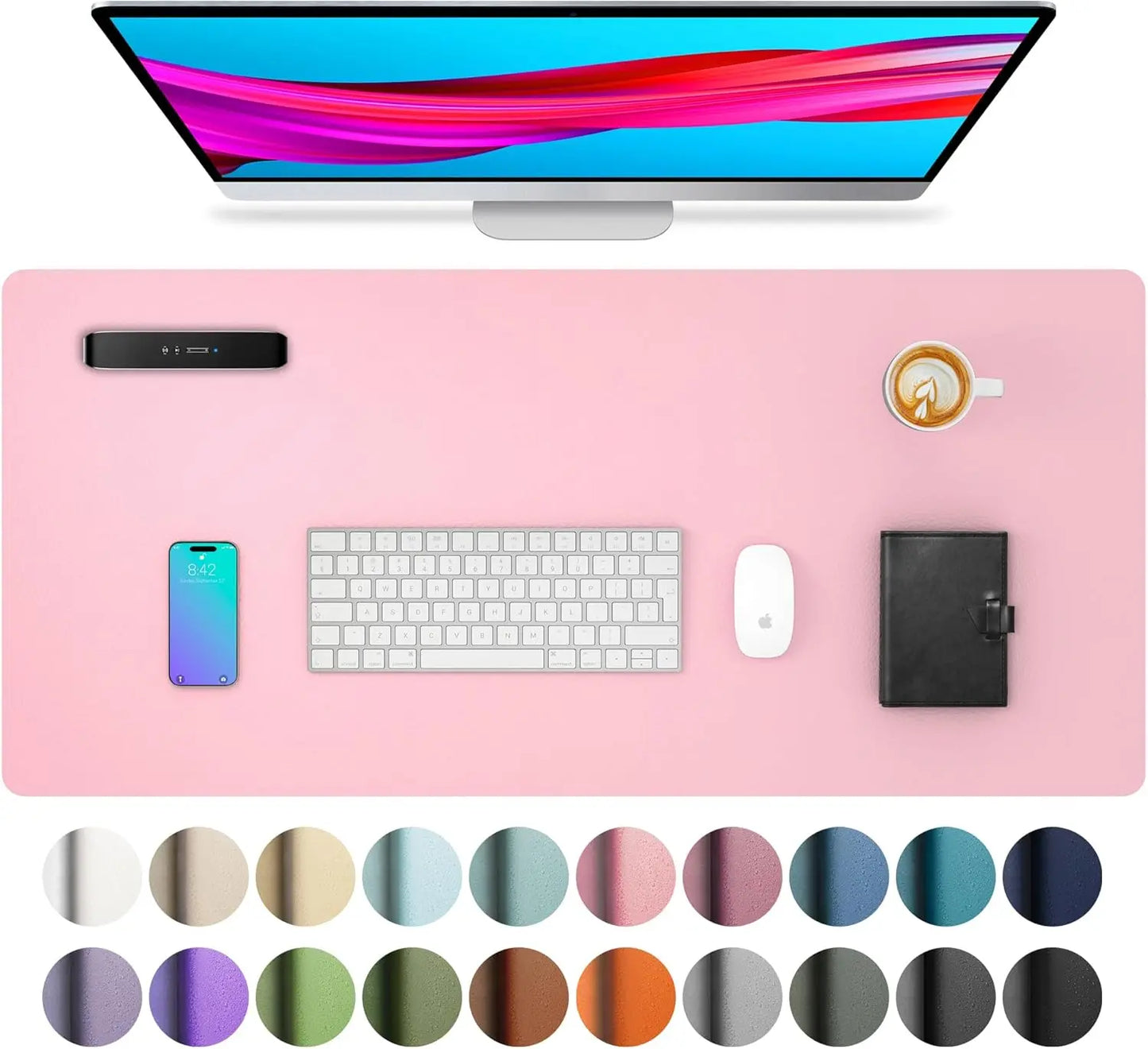 Tapis de souris de Bureau MovaSkin — Premium, Imperméable & Anti-Dérapant