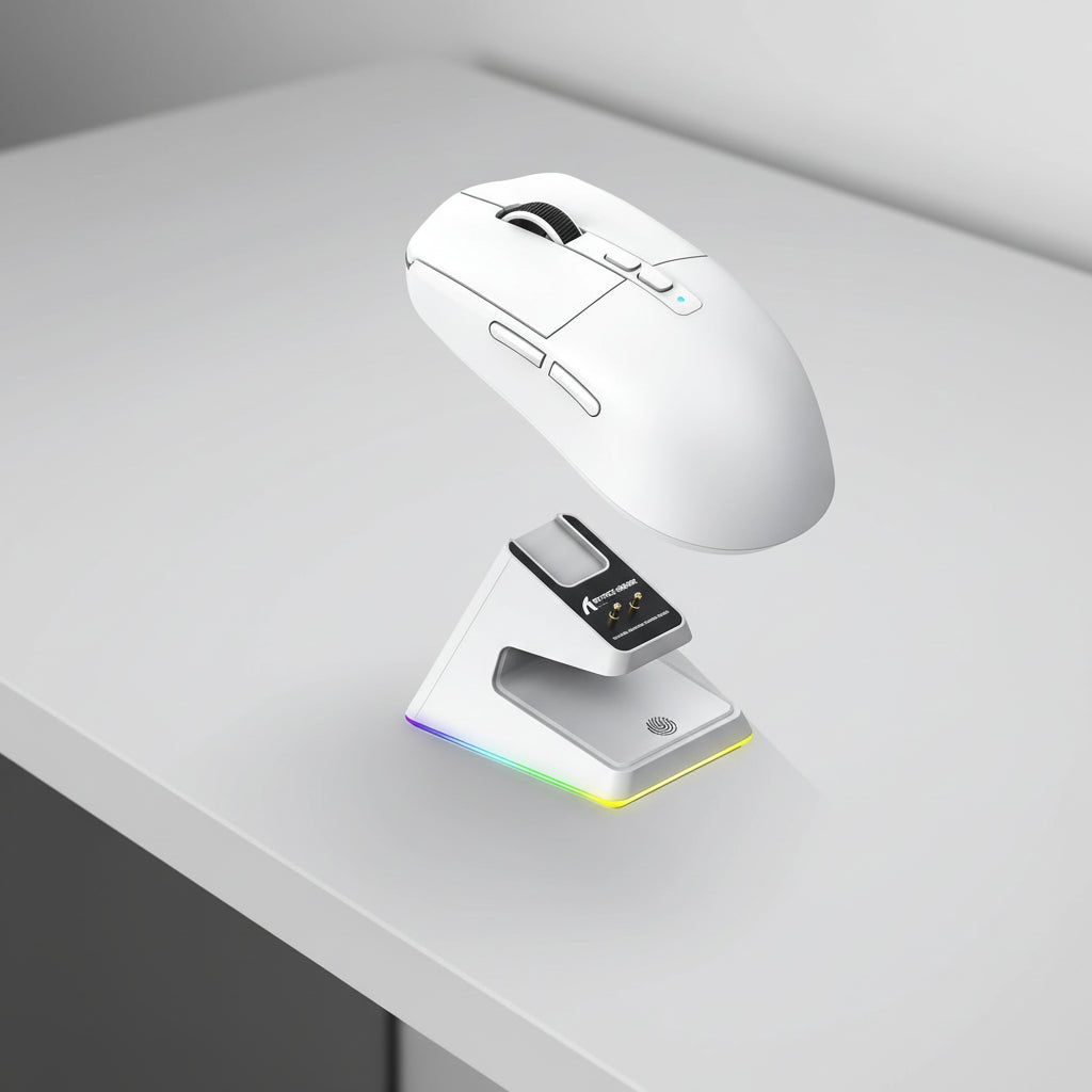Mova-Desk Apex X6 : Souris Ultra-Légère avec Station de Charge Magnétique