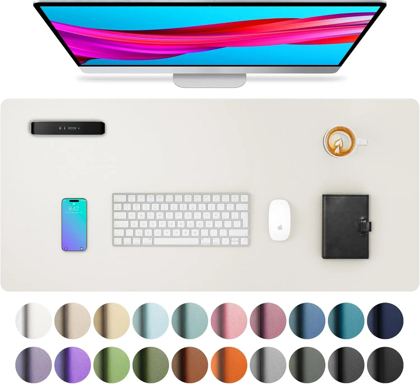 Tapis de souris de Bureau MovaSkin — Premium, Imperméable & Anti-Dérapant