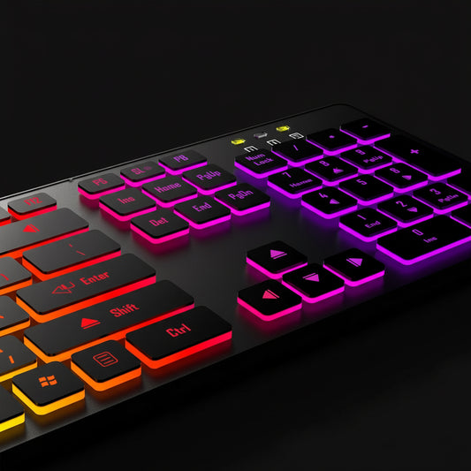 Clavier MovaStream - Édition Rétro-éclairée RVB Silencieuse.