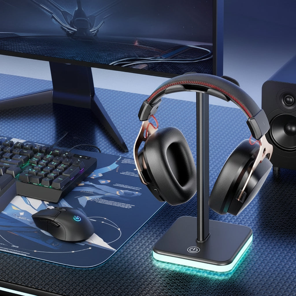 Support de Casque MovaBeam — Station RGB Haute Fidélité