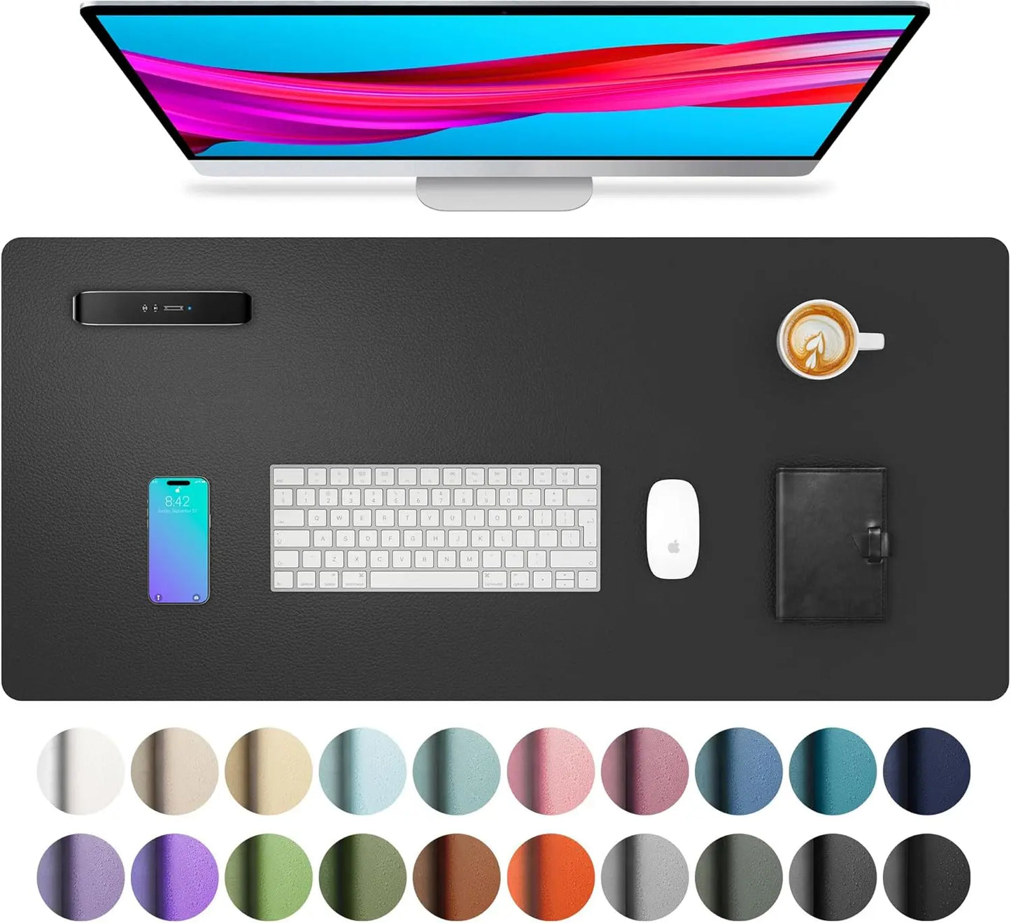 Tapis de souris de Bureau MovaSkin — Premium, Imperméable & Anti-Dérapant