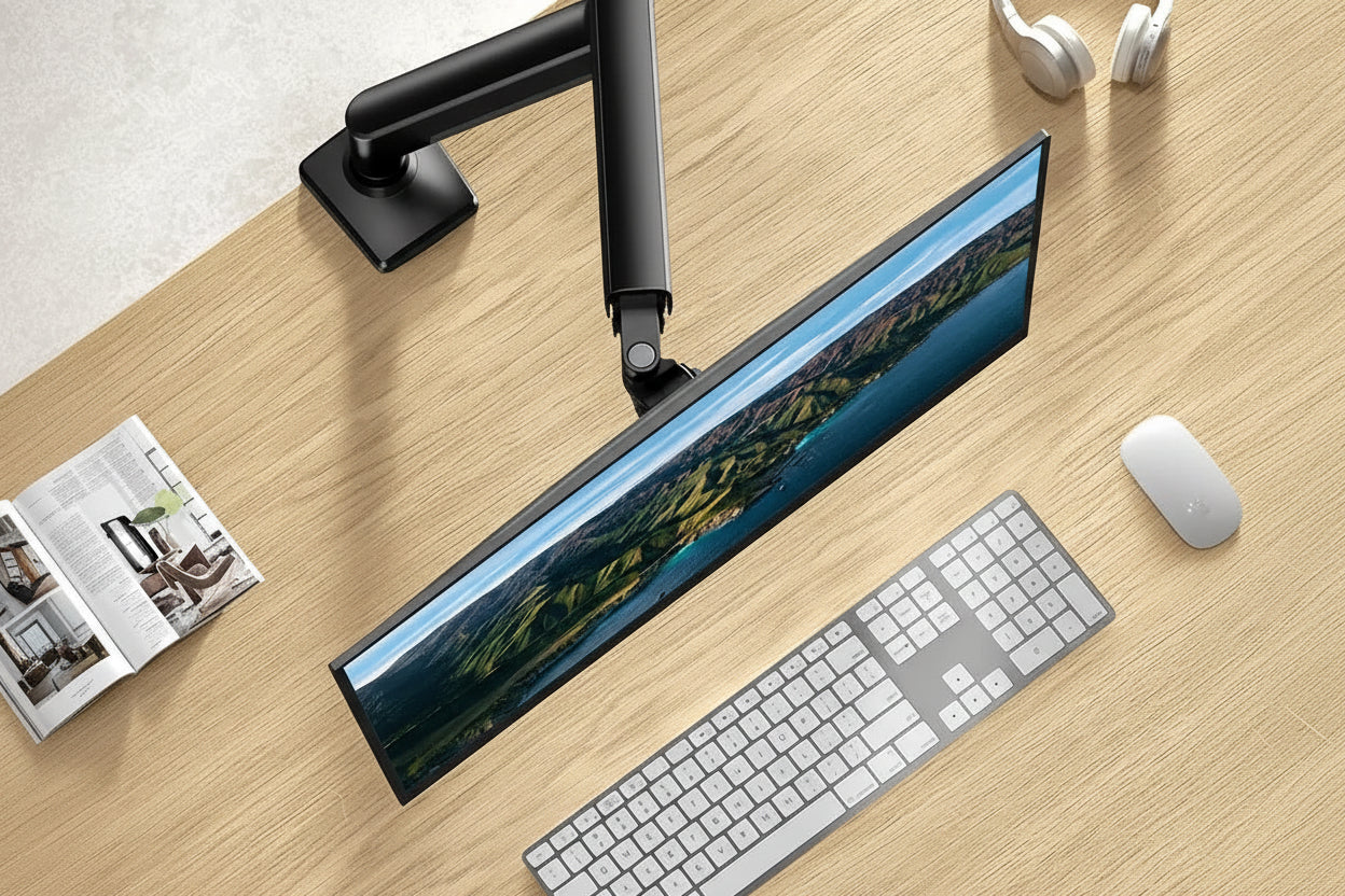 MovaMount Pro — Bras de Moniteur Ergonomique (13-32")