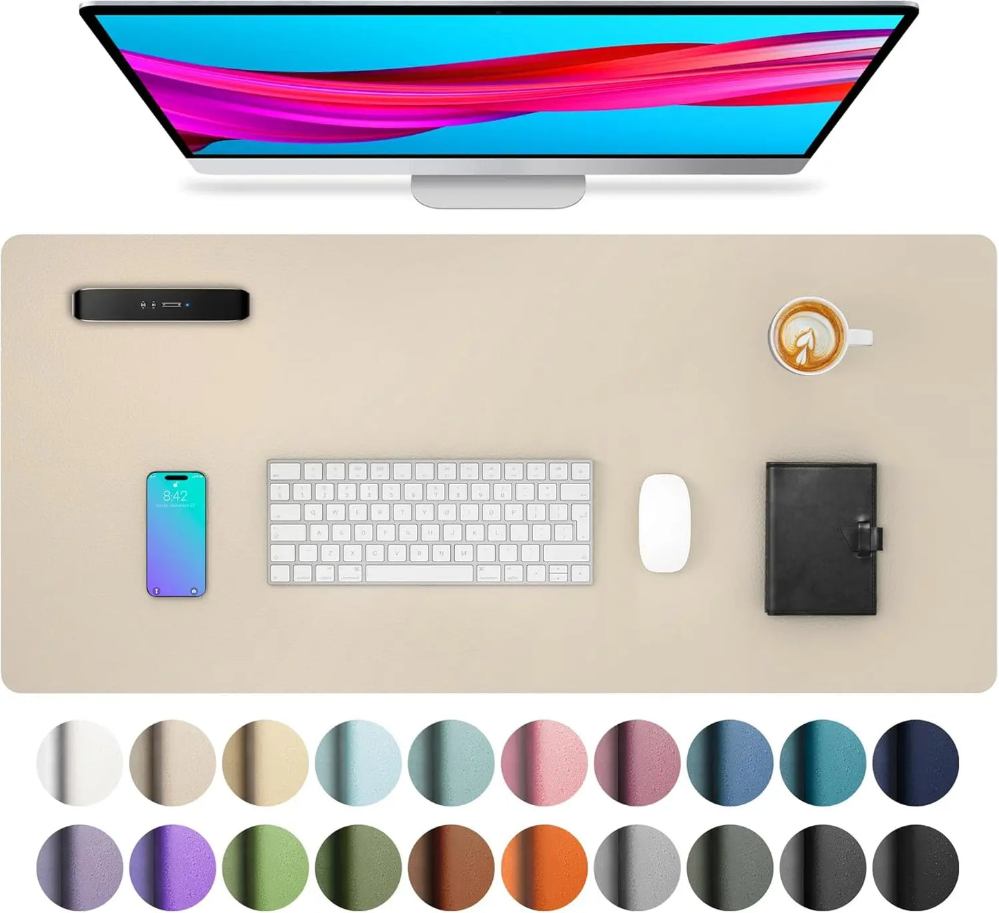 Tapis de souris de Bureau MovaSkin — Premium, Imperméable & Anti-Dérapant