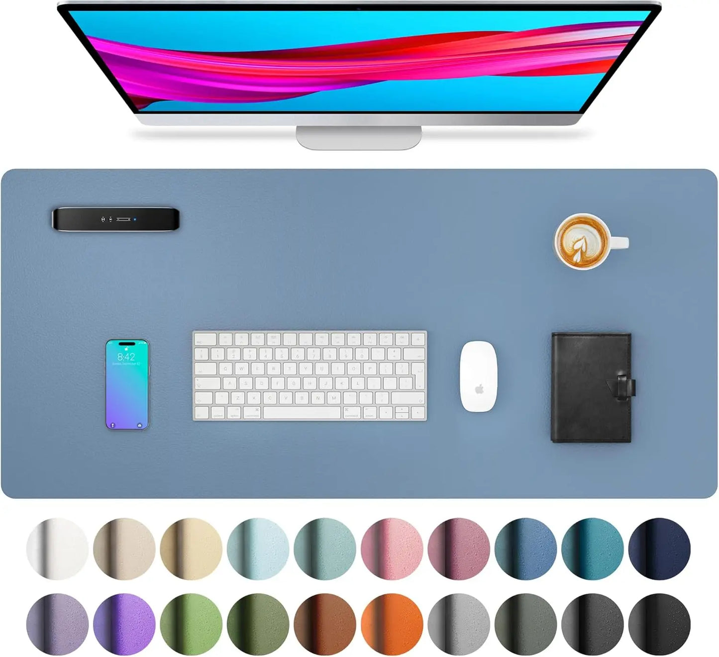 Tapis de souris de Bureau MovaSkin — Premium, Imperméable & Anti-Dérapant