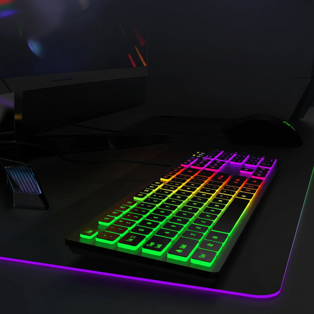 Clavier MovaStream - Édition Rétro-éclairée RVB Silencieuse.