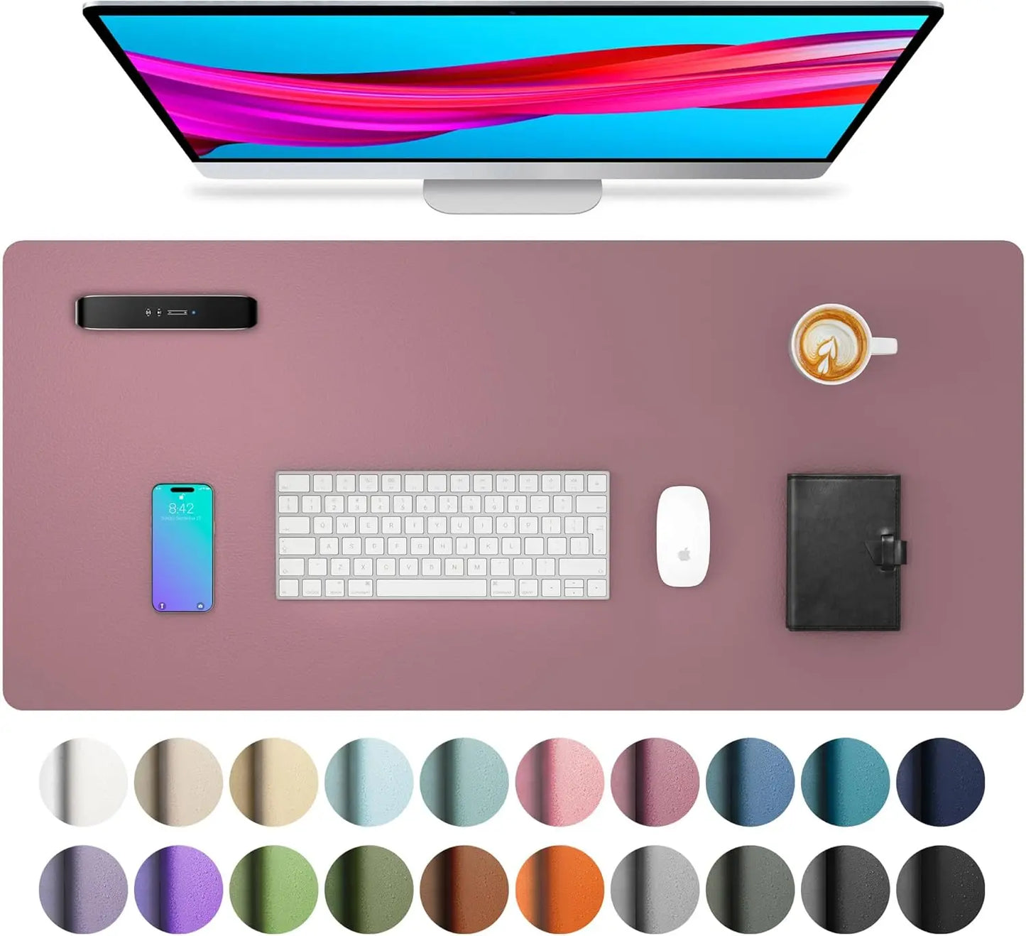 Tapis de souris de Bureau MovaSkin — Premium, Imperméable & Anti-Dérapant