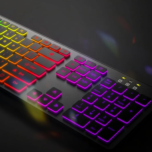 Clavier MovaStream - Édition Rétro-éclairée RVB Silencieuse.