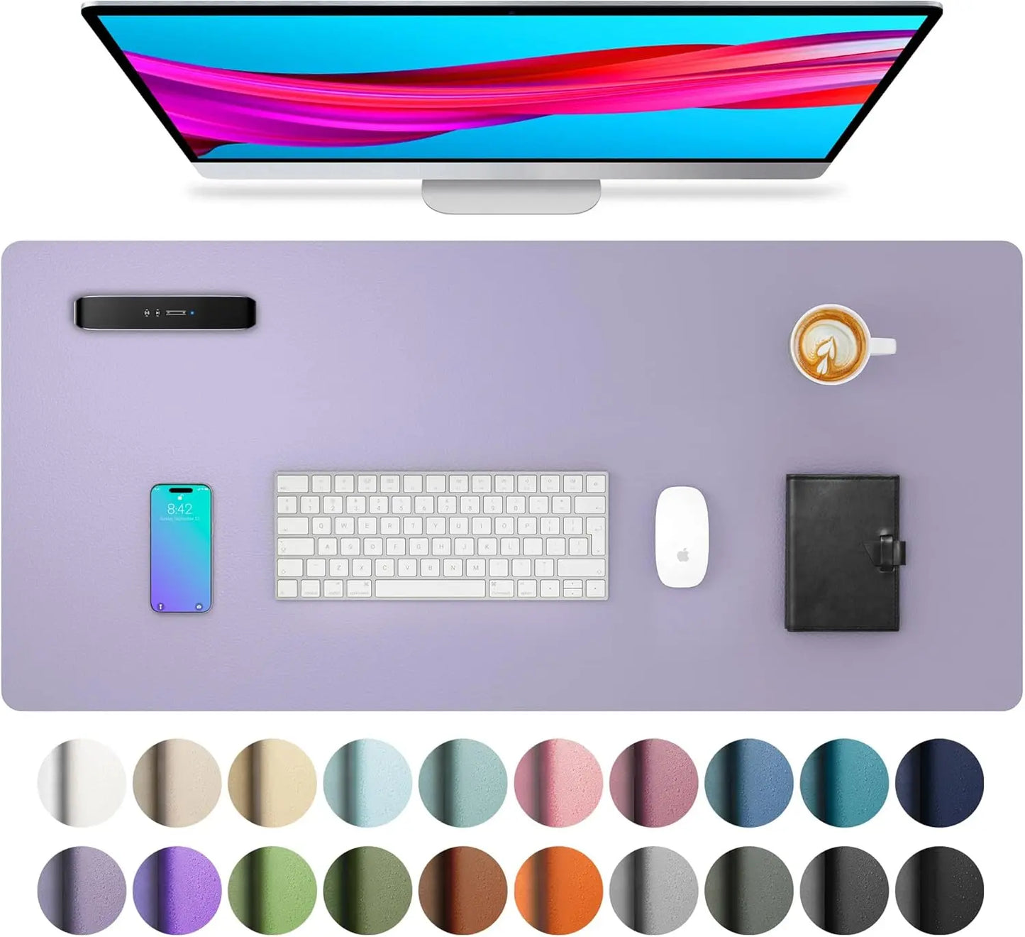 Tapis de souris de Bureau MovaSkin — Premium, Imperméable & Anti-Dérapant