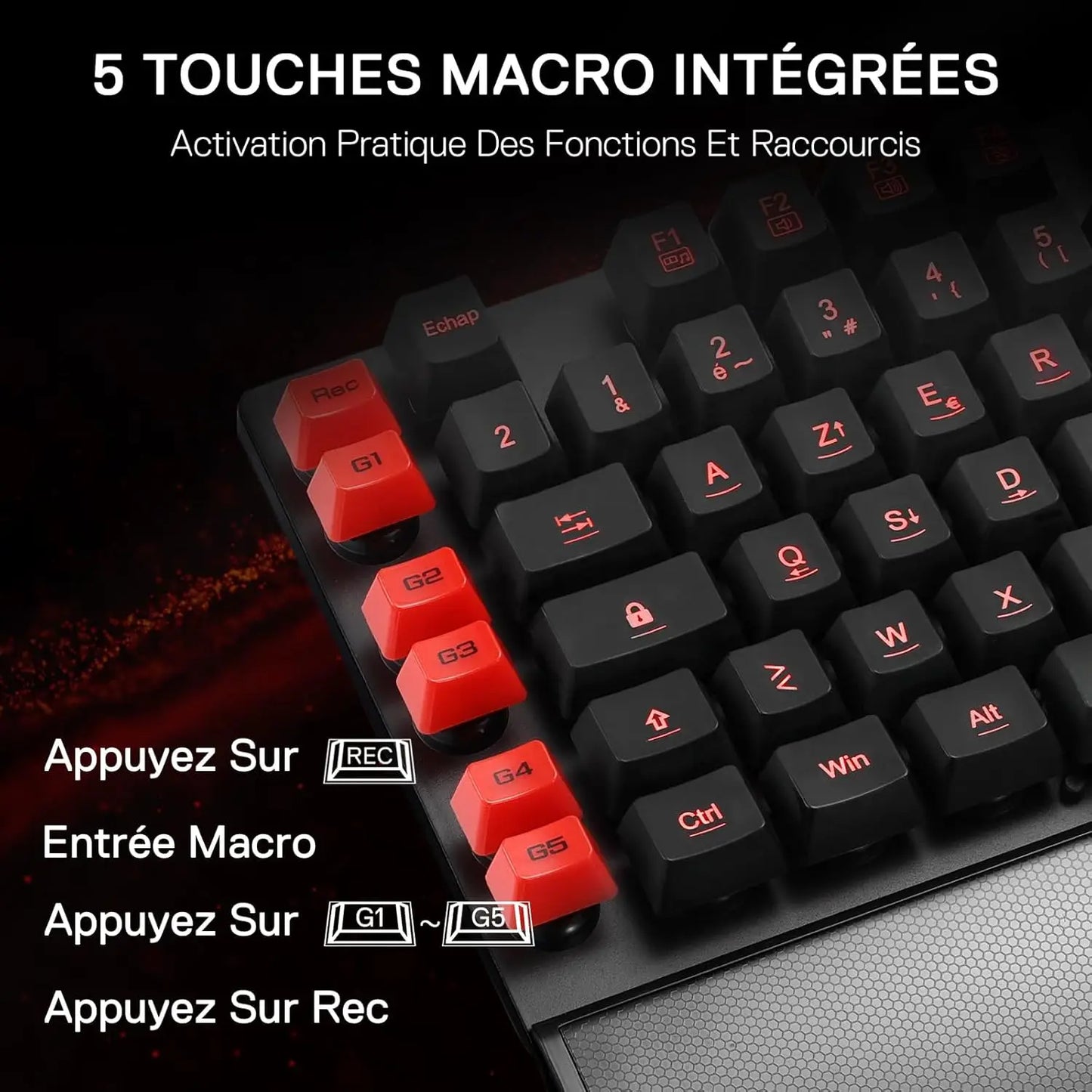 MovaKeys K505 — Clavier Gaming Haute Performance (AZERTY)
