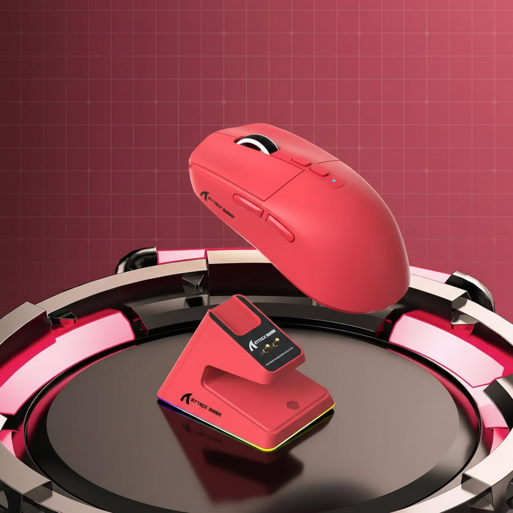 Mova-Desk Apex X6 : Souris Ultra-Légère avec Station de Charge Magnétique