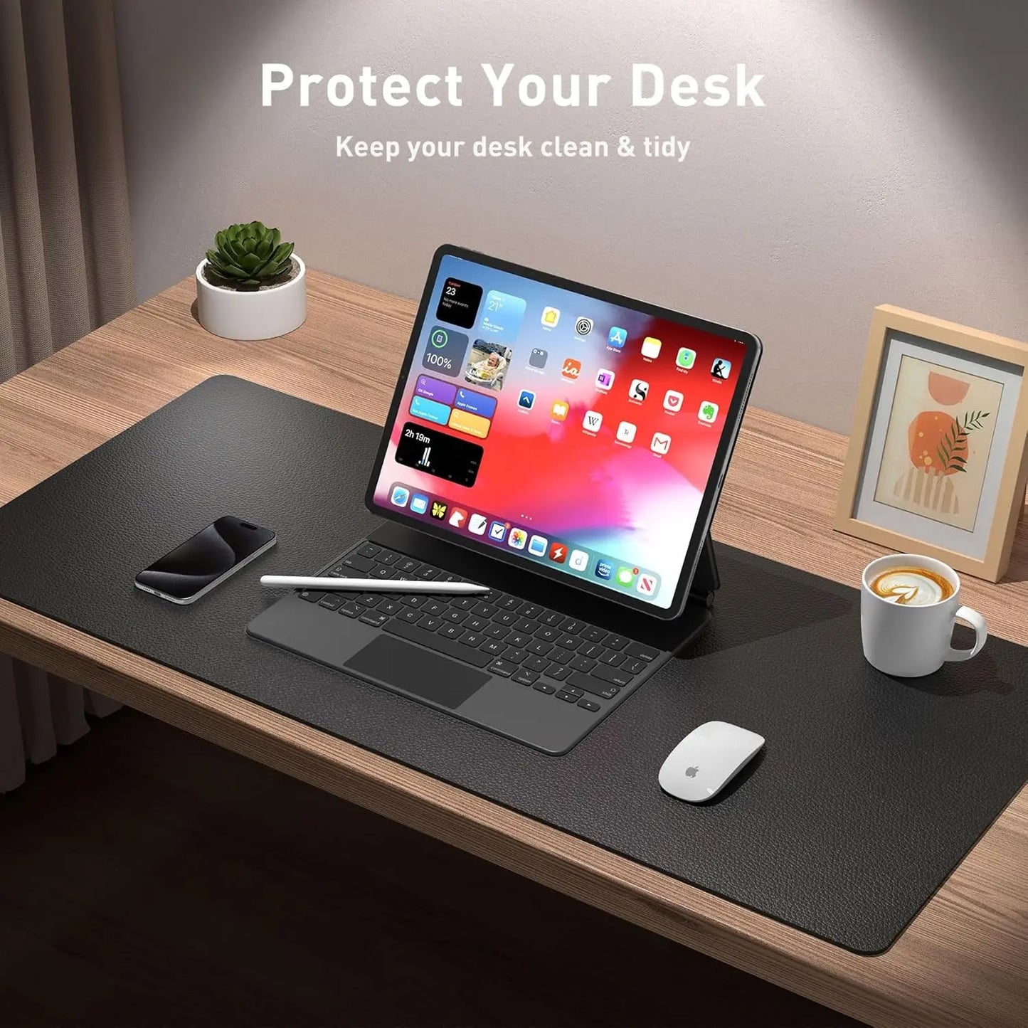 Tapis de souris de Bureau MovaSkin — Premium, Imperméable & Anti-Dérapant